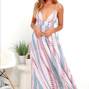 Lulus Multi Print Maxi Dress